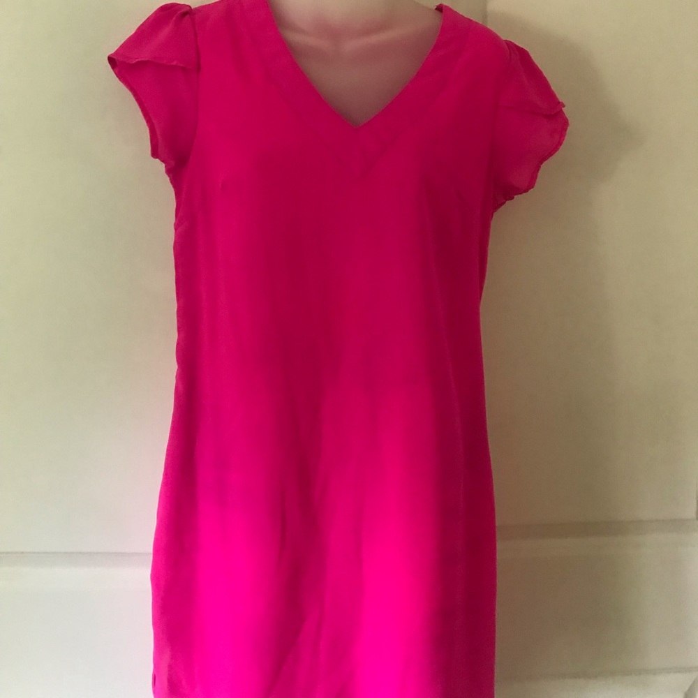 Bright pink dress